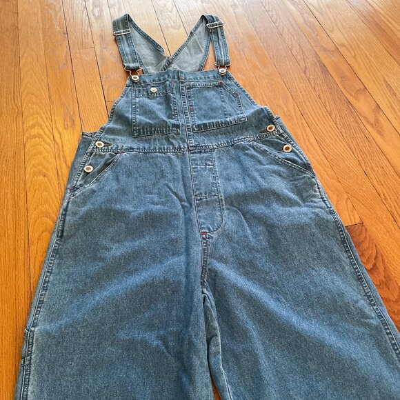 Vintage D'Mode 90s Classix Jean Overalls. Cotton Denim Dungarees Boyfriend Retro - Picture 1 of 16